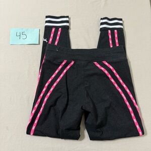 PINK Victoria's Secret Black Leggings with Pink Accents